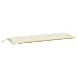 vidaXL Gartenbank-Auflage Cremewei&szlig; 150x50x7 cm Oxford-Gewebe