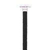 vidaXL Bootsseil Schwarz 12 mm 50 m Polypropylen