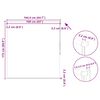 vidaXL Verdunkelungsrollo 164,4 x 175 cm, Stoffbreite 160 cm, Wei&szlig;