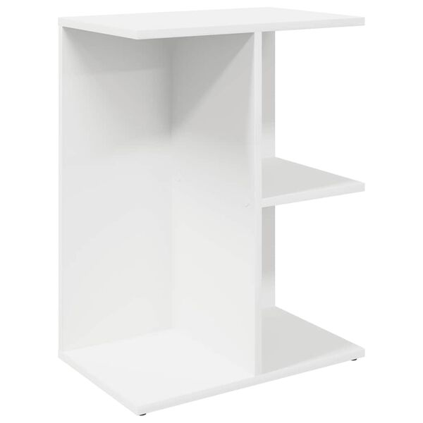 vidaXL Nachttische 2 Stk. Wei&szlig; 46,5x29x61 cm Holzwerkstoff
