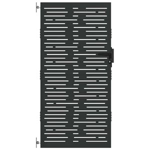 vidaXL Gartentor 85 x 200 cm Pulverbeschichteter Stahl Abschlie&szlig;bar