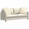vidaXL Sofakissen 2 St&uuml;ck Creme 80 x 80 cm Cordstoff