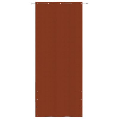 vidaXL Balkon-Sichtschutz Terrakottarot 100x240 cm Oxford-Gewebe