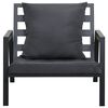 vidaXL 5-tlg. Garten-Lounge-Set mit Auflagen Aluminium Dunkelgrau
