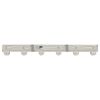 vidaXL Deckenstrahler mit Strahlern Nickel 73 x 6,5 x 11,5 cm Metall
