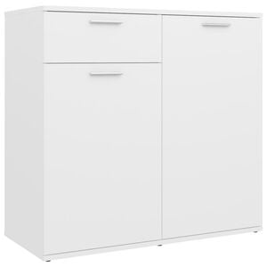 vidaXL Sideboard Wei&szlig; 80x36x75 cm Holzwerkstoff