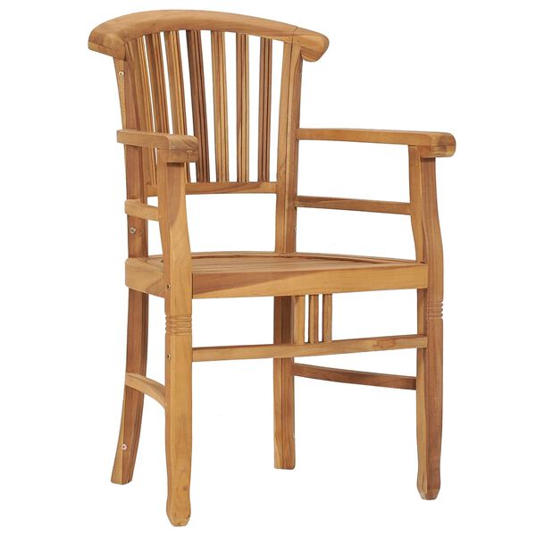 vidaXL 5-tlg. Garten-Essgruppe Massivholz Teak