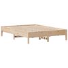 vidaXL Massivholzbett ohne Matratze 140x190 cm Kiefernholz