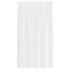 vidaXL Voile-Vorhang mit Vorh&auml;ngen 2 pcs Wei&szlig; 140 x 140 cm Polyester