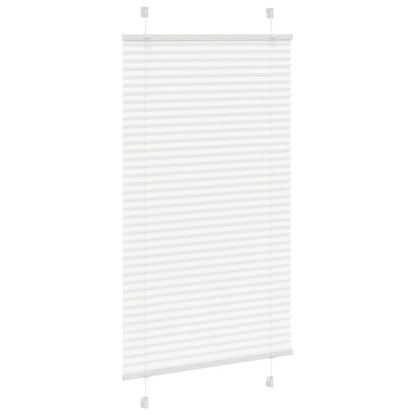 vidaXL Plissee Wei&szlig; 80x100 cm Stoffbreite 79,4 cm Polyester