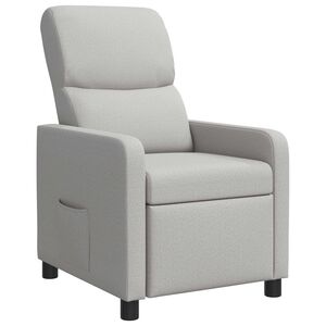 vidaXL Liegesessel Wolkengrau Polyester