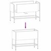 vidaXL Hochbeet Gartenpflanzer Olivgr&uuml;n 60 x 26 x 45 cm Stahl
