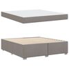 vidaXL Bettrahmen mit Matratze Taupe 180 x 200 cm Stoff