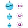 vidaXL Weihnachtskugeln 100 Stk. T&uuml;rkis &Oslash;3/4/6 cm