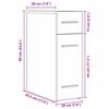 vidaXL Apothekerschrank Altholz 20 x 45.5 x 60 cm Holzwerkstoff