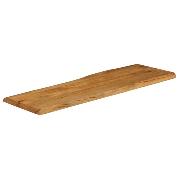 vidaXL Tischplatte mit Baumkante 120x40x2,5 cm Massivholz Mango