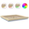 vidaXL Bettgestell mit LED Sonoma-Eiche 180x200cm Holzwerkstoff