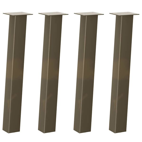vidaXL Konsolentischbeine 4 Stk. Naturstahl 72 cm Stahl