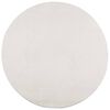 vidaXL Teppich IZA Kurzflor Skandinavischer Look Creme &Oslash; 80 cm