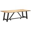 vidaXL Esstisch 240x100x76 cm Raues Mangoholz