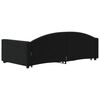 vidaXL Tagesbett Ausziehbar Schwarz 100x200 cm Samt