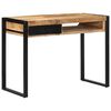 vidaXL Schreibtisch 100x50x75 cm Raues Massivholz Mango