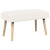 vidaXL Bank Uni Creme 80 x 40 x 46 cm Boucl&eacute;