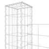 vidaXL Gabionenkorb U-Form mit 7 S&auml;ulen Eisen 740x20x150 cm