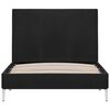 vidaXL Bettgestell Schwarz Stoff 90x200 cm