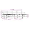 vidaXL 7-tlg. Garten-Lounge-Set Honigbraun Massivholz Kiefer
