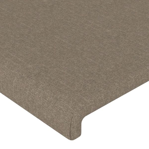 vidaXL Kopfteile Taupe 200x5x78/88 cm Stoff