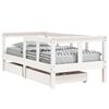 vidaXL Kinderbett mit Schubladen Wei&szlig; 70x140 cm Massivholz Kiefer