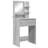 vidaXL Schlafzimmer-Frisiertische Graues Sonoma 80 x 39,6 x 135 cm