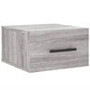 vidaXL Wand-Nachttisch Grau Sonoma 35x35x20 cm