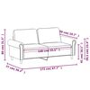 vidaXL 2-Sitzer-Sofa Hellgrau 140 cm Samt