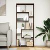vidaXL Raumteiler-B&uuml;cherregal Braun Eichen-Optik 67x25x161,5 cm