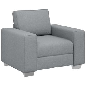 vidaXL Sofa 59cm Hellgrau Stoff