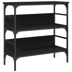vidaXL Konsolentisch Schwarz 75x32x75 cm Holzwerkstoff