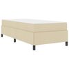 vidaXL Boxspringbett Creme 90 x 200 cm Stoff