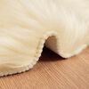 vidaXL Kunstschaffell Teppich Tafalla Creme 80 x 120 cm Polyester