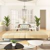 vidaXL Schlafsofa 2-Sitzer Creme Samt