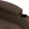 vidaXL Massagesessel Braun Stoff