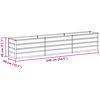 vidaXL Hochbeet Hellbraun 240 x 40 x 45 cm Verzinkter Stahl