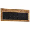 vidaXL Wandgarderobe mit 6 Haken Massivholz Mango