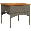 vidaXL 3-tlg. Garten-Sofagarnitur mit Kissen Grau Poly Rattan