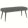vidaXL Bank mit Knopfheftung Dunkelgrau 110 x 40 x 46 cm Samt