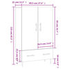 vidaXL Highboard R&auml;uchereiche 69,5x31x115 cm Holzwerkstoff