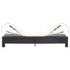 vidaXL Sonnenliege mit Auflage Schwarz Poly Rattan