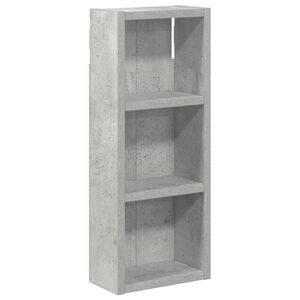 vidaXL Badezimmer-Wandschrank Betongrau 20 x 10 x 50 cm Holzwerkstoff