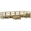vidaXL 7-tlg. Garten-Sofagarnitur Kiefernholz Impr&auml;gniert